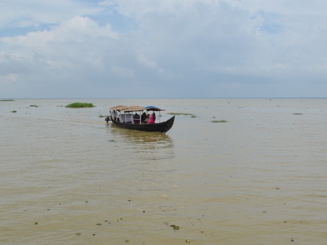 A Shikara Boat in Kumarakom Backwaters