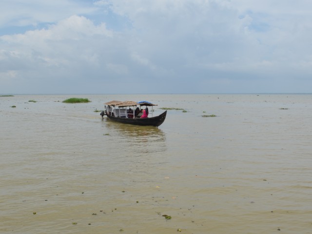 A Shikara Boat in Kumarakom Backwaters 