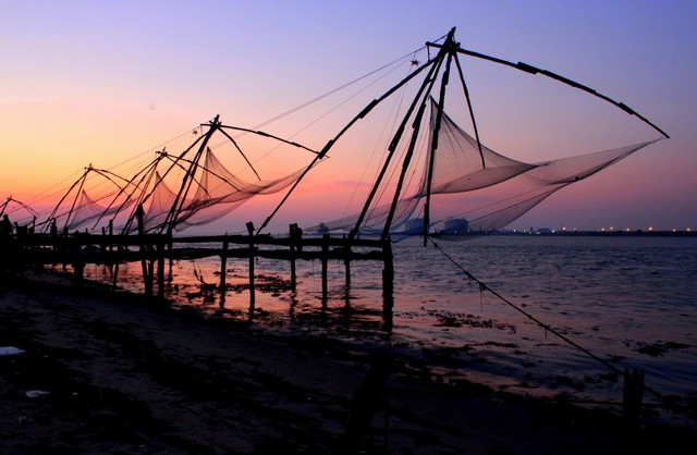 Chinese fishing nets in cochin