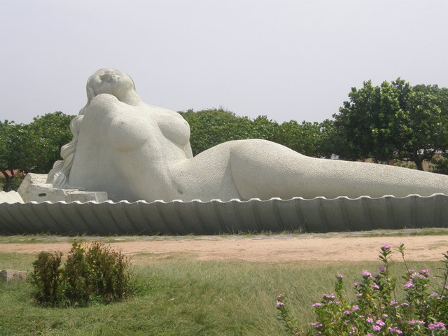 Mermaid Statue in Shanmugham Beach Trivandrum
