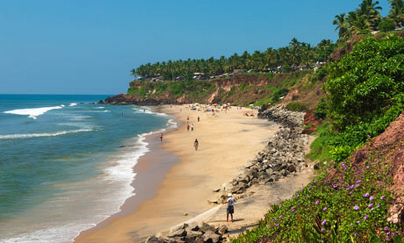 Papanasam Varkala beach, Kerala, India