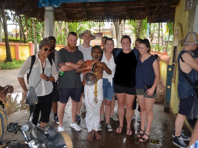 Temple Musician in Kochi Sightseeing Tour 