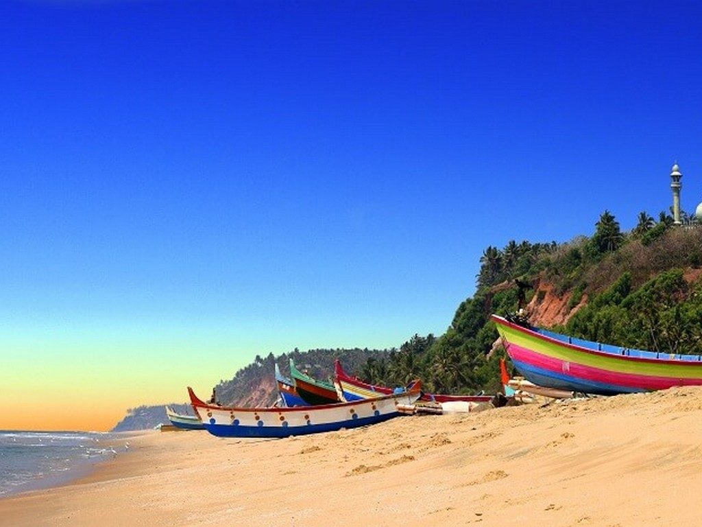 Varkala beach Kerala India