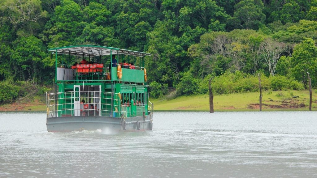 A wend trip on Periyar Lake in Periyar National Park and Wildlife Sanctuary, Thekkady, Kerala, India