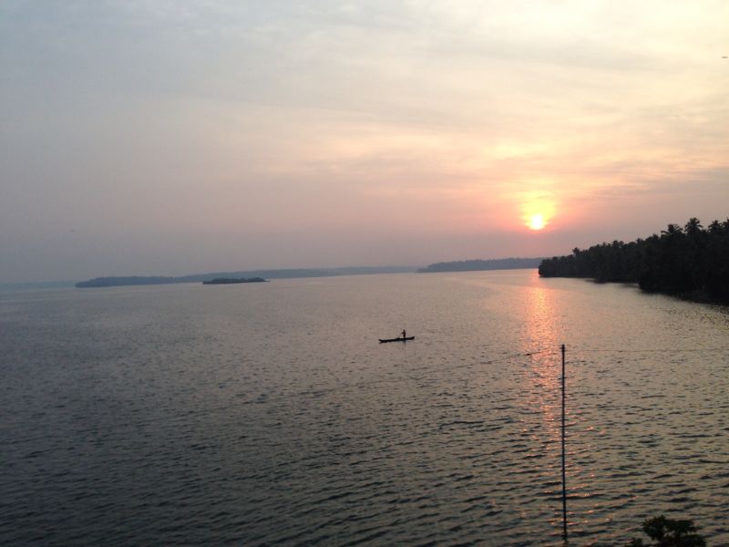 Sunrise at Ashtamudi Lake